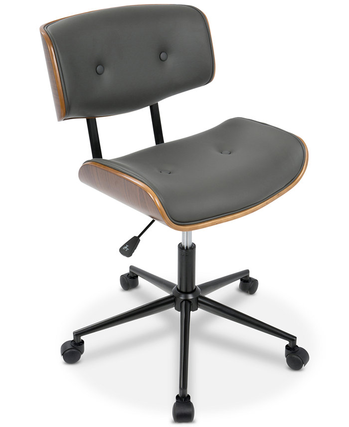 Lumisource Lombardi Faux Leather Office Chair