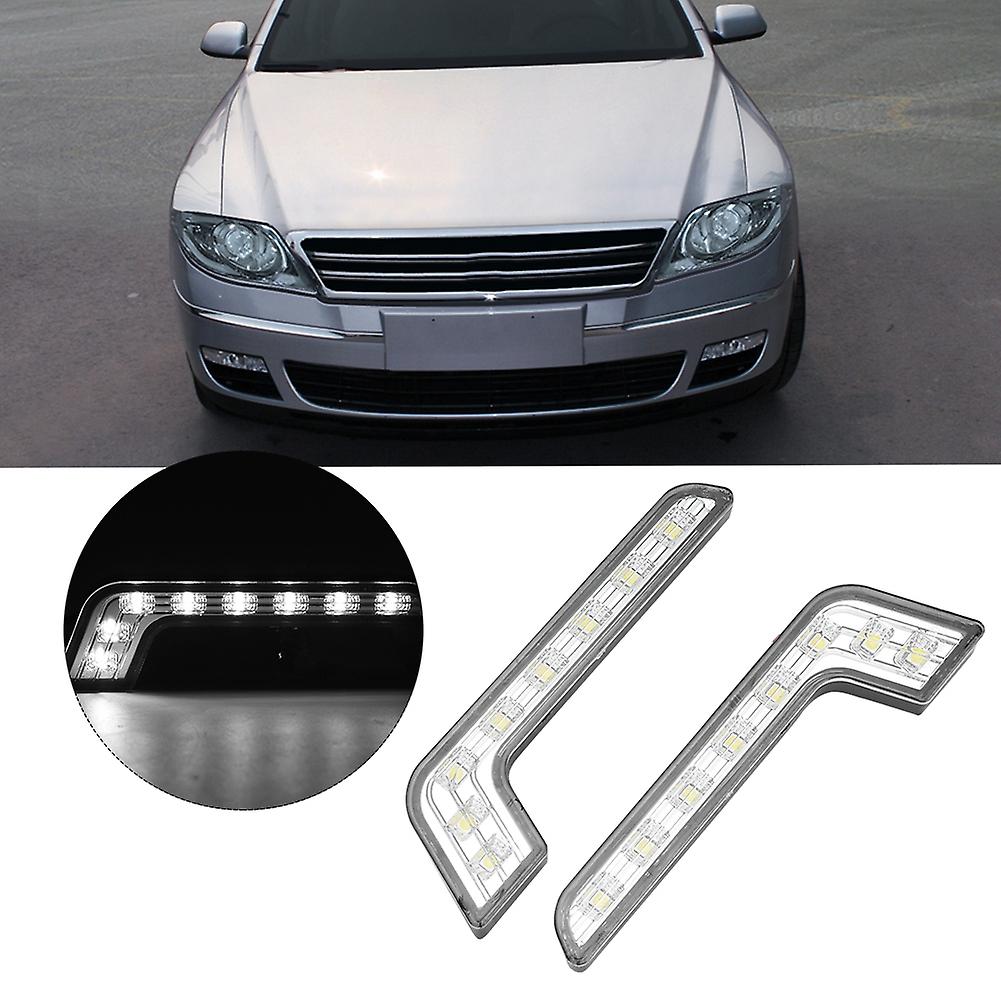 8-led Super Bright Daytime Running Light Lamp Waterproof Universal Drl