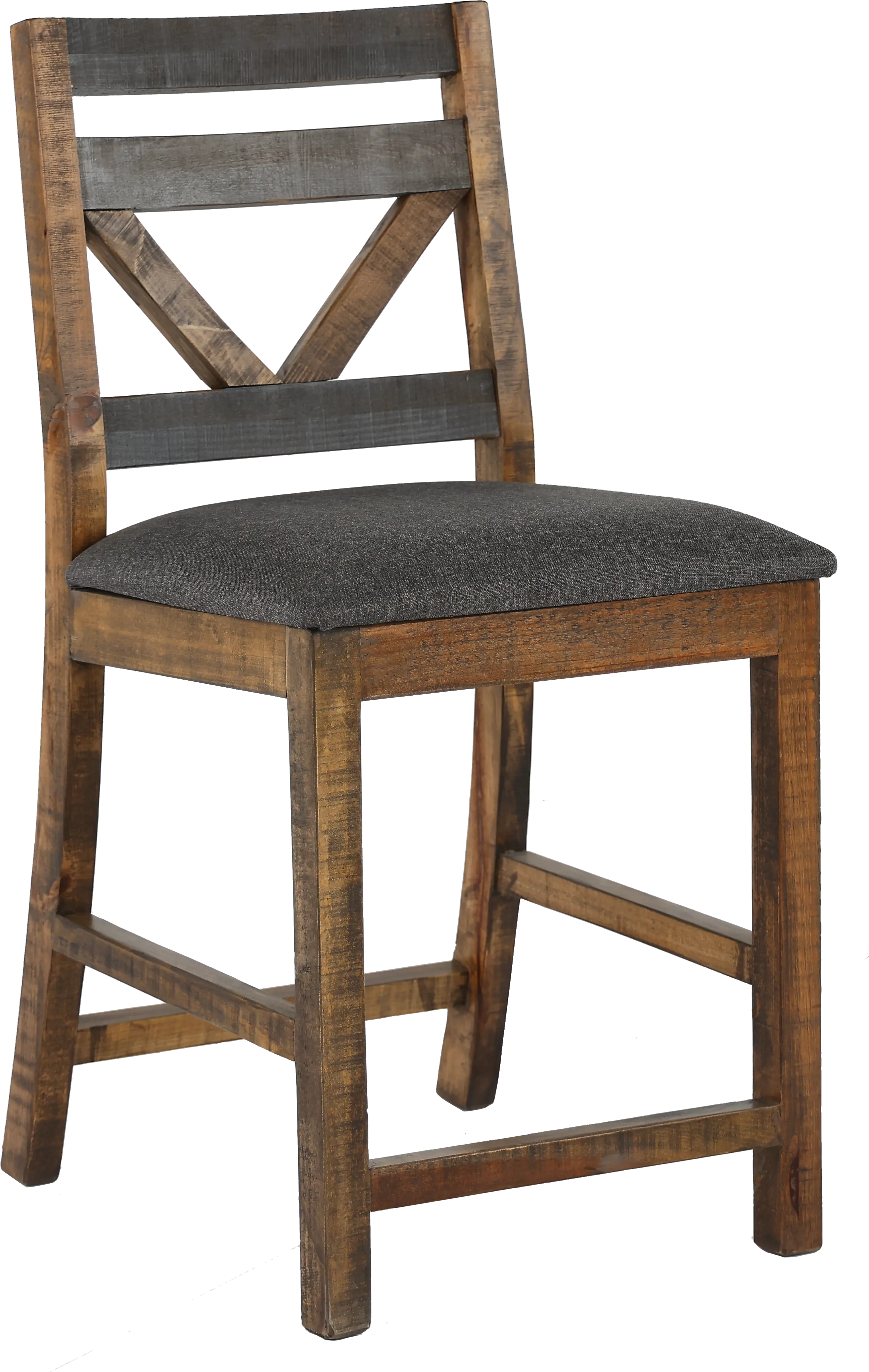 Loft Rustic Pine Counter Height Stool