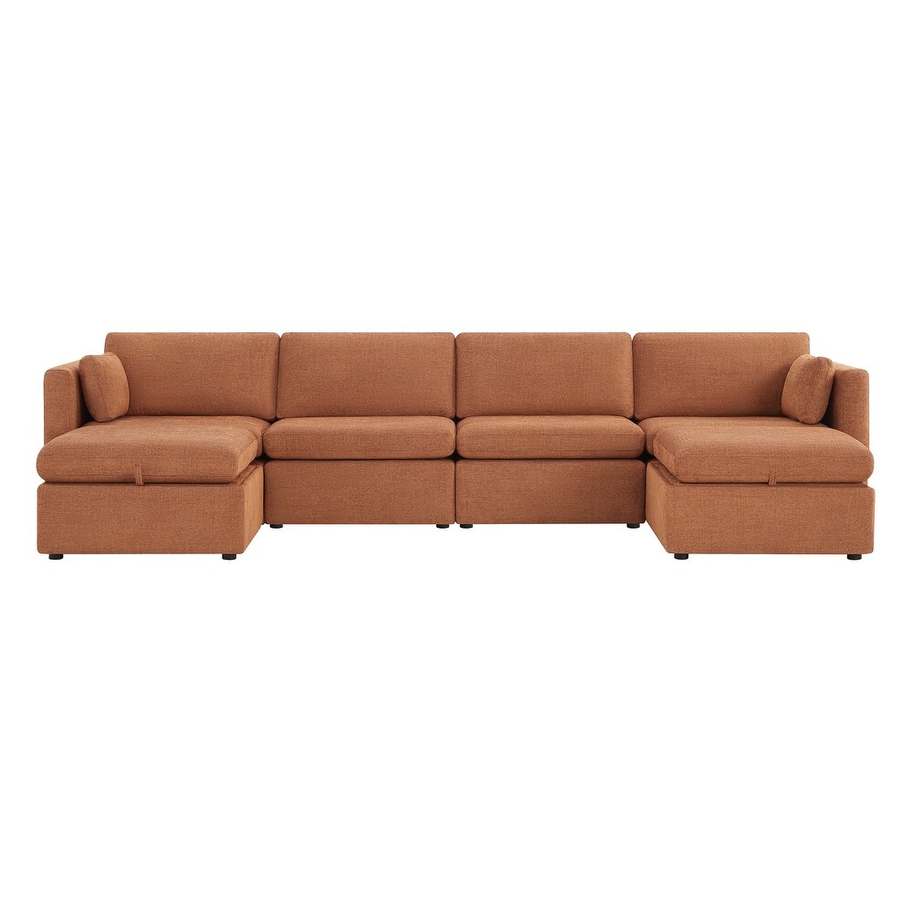 Celia Oversized Modular Sectional Fabric Sofa Set