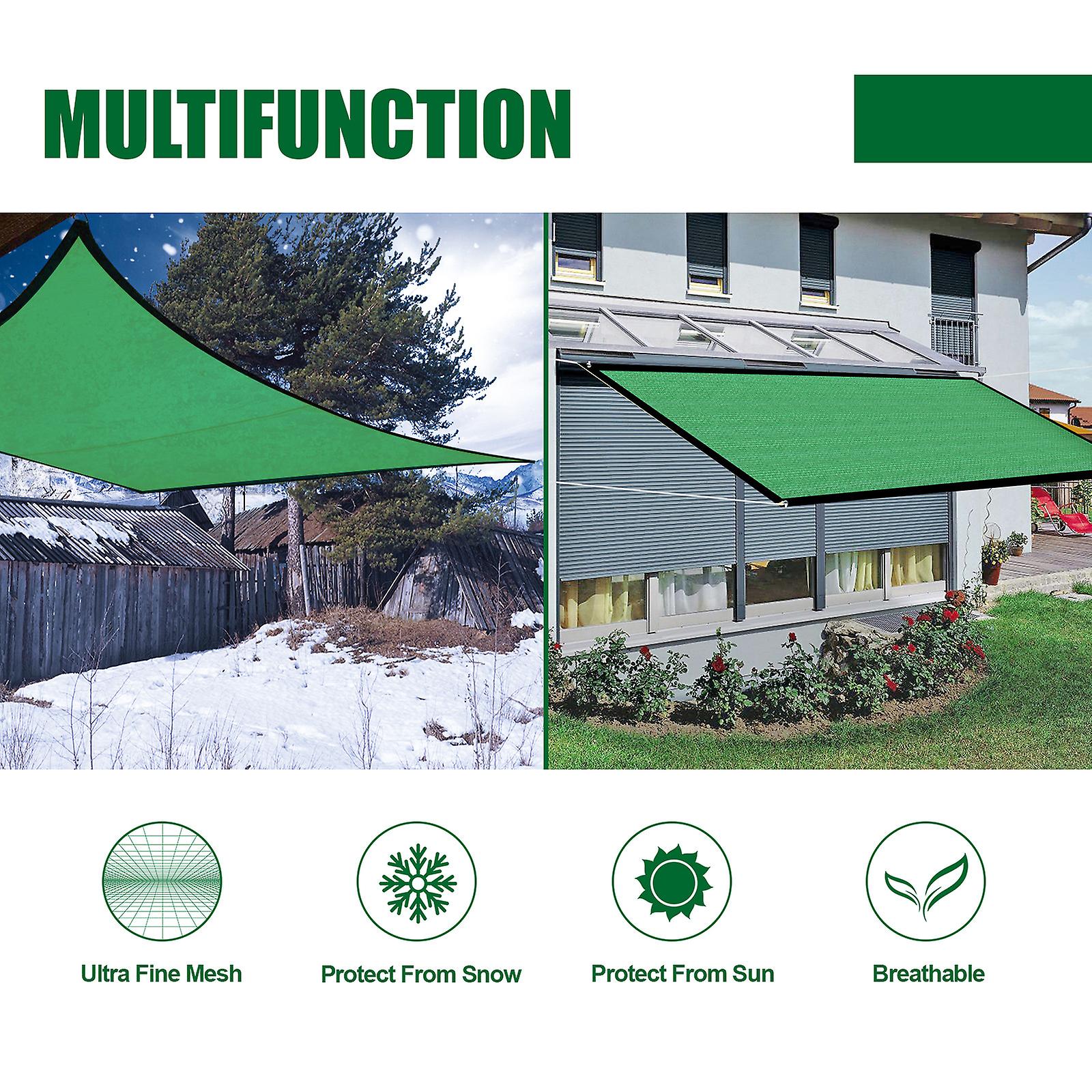 Shade Net Uv Resistant Sun Shade Sail Canopy Garden Plant Shelter 2 X 4m Breathable Greenhouse Cover For Outdoor Patio Garden Backyard Activities  Typ