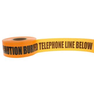 IDEAL 3 in. x 1000 ft. Non-Detect Underground Caution Buried Telephone Line Orange 42-103