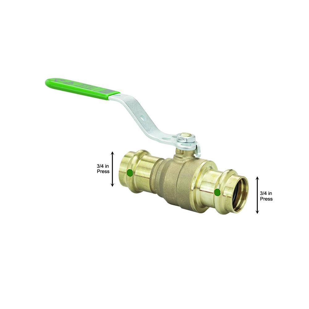 Viega ProPress 34 in. Press Zero-Lead Bronze Ball Valve 77415