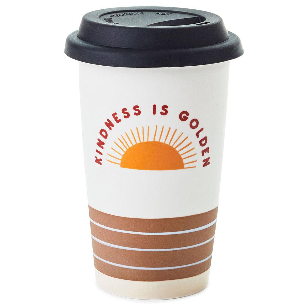 Hallmark  Kindness Is Golden Ceramic Travel Mug, 9 oz.