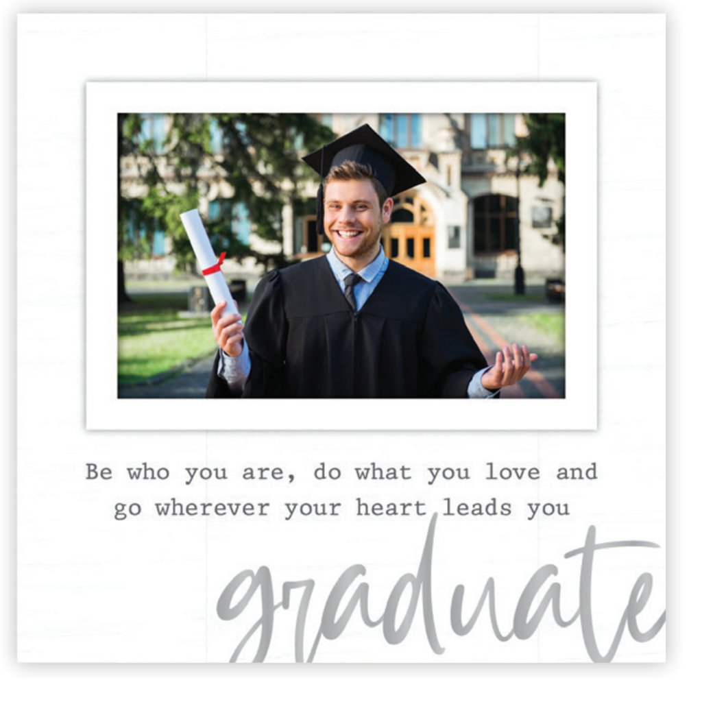 Malden  Graduate Go Wherever Your Heart Leads You Picture Frame with Sentiment Holds 4