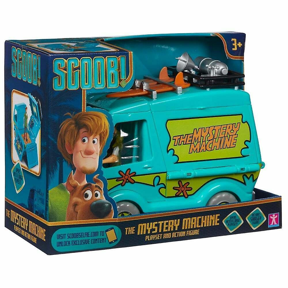 Scoobydoo  scoob! mystery machine vehicle playset inc 5