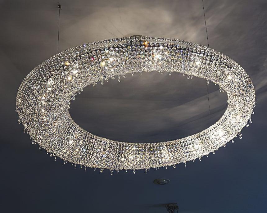 Modern Round Crystal Chandelier