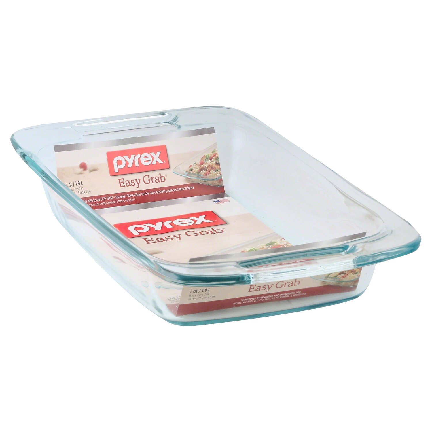 Pyrex 13-3/4 in. W X 7-3/4 in. L Oblong Dish Clear