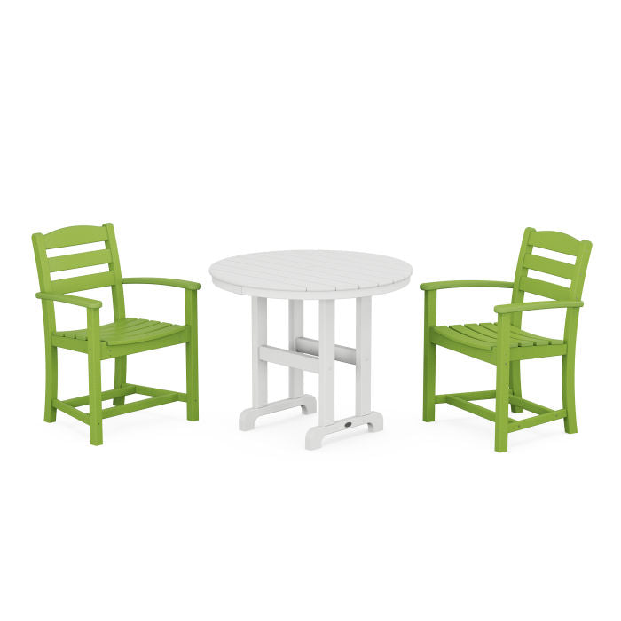 Polywood La Casa Café 3-Piece Round Dining Set PWS1332-1