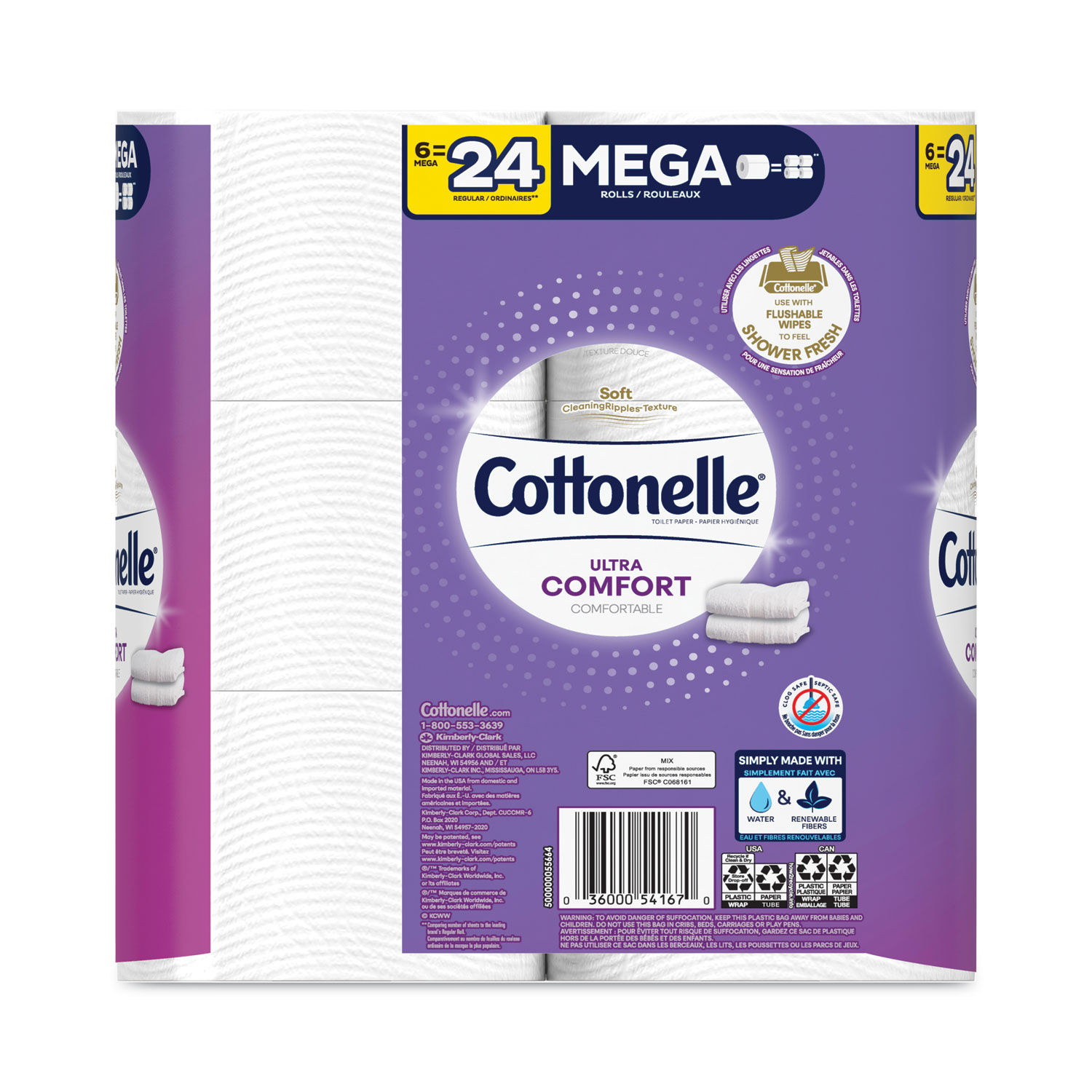 Ultra ComfortCare Toilet Paper by Cottonelleandreg; KCC54167