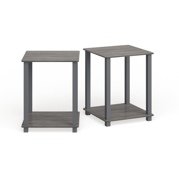 Porch and Den Rutherford Simplistic Square End Tables (Set of 2)