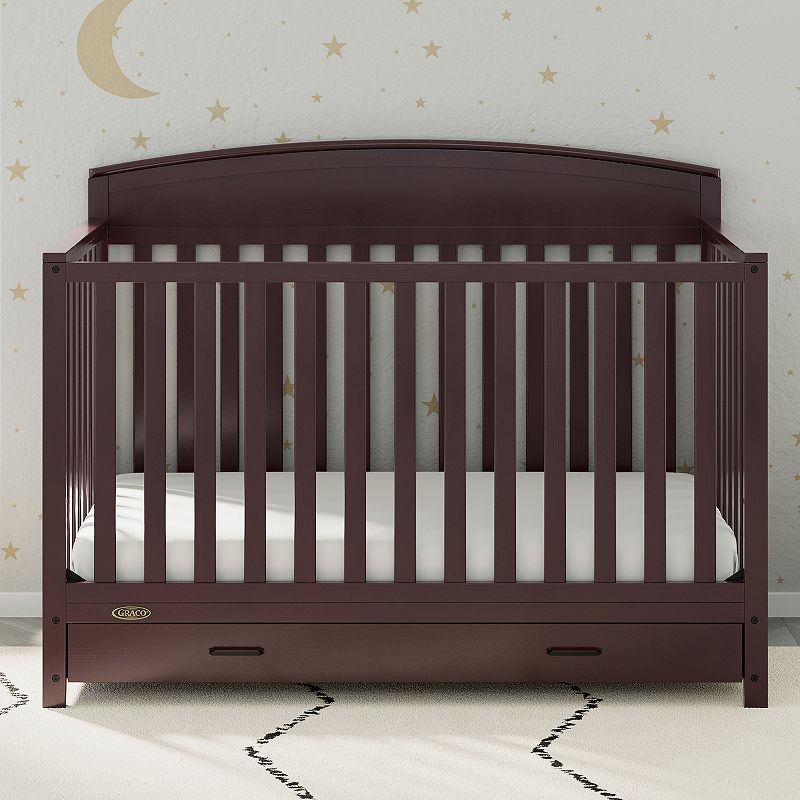 Graco Benton 5-in-1 Convertible Crib with Drawer - Espresso