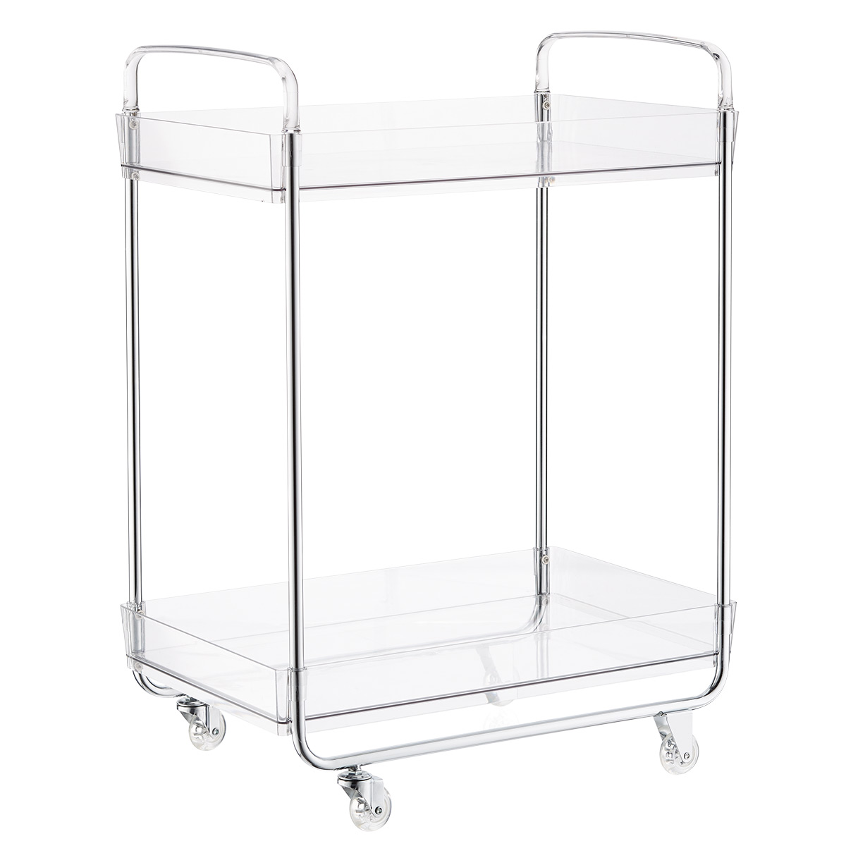 The Home Edit Clear Rolling Cart