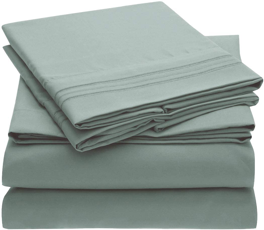 Brushed Microfiber Hypoallergenic 4 pcs Bedsheet Set King Size