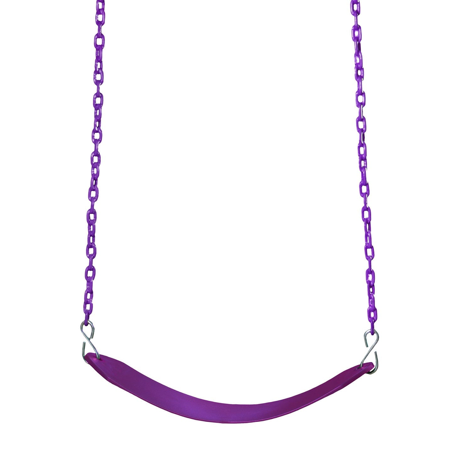 Gorilla Playsets Deluxe Swing Belt with Chains for Swing Set， Plum with Plum Chains