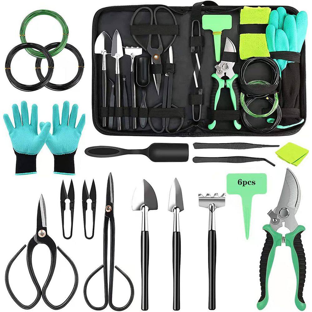 24-Piece Bonsai Tree Garden Tool Set B0B39H8L6J