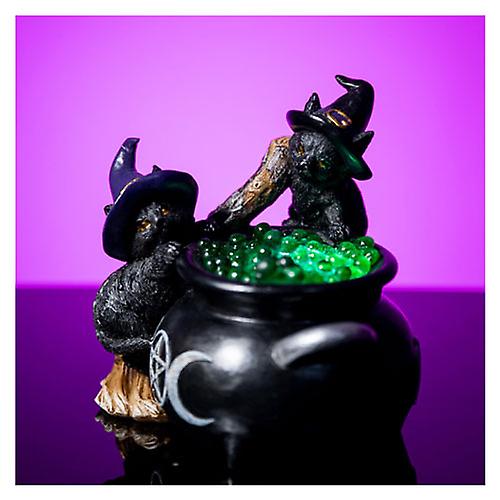 Black Cat Cauldron LED Light