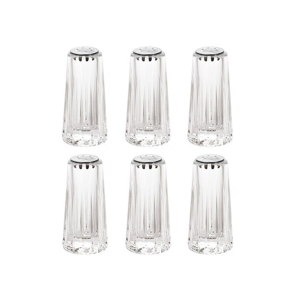 YBM Home Salt and Pepper Shakers Glass with Stainless Steel Lid， 1231