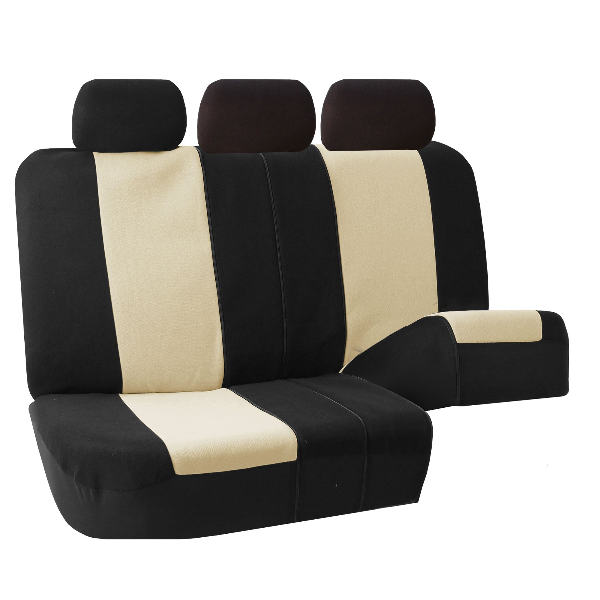 FH Group Premium Fabric Universal Seat Covers Fit For Car Truck SUV Van - Rear Bench