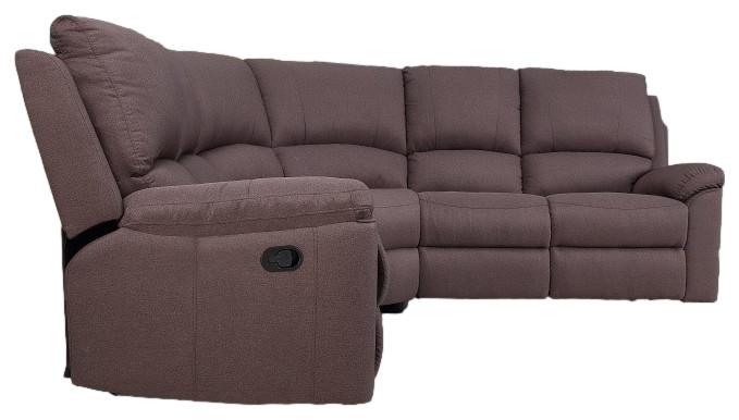 HomeRoots 80 quotX 80 quotX 39 quotBrown Sectional   Transitional   Sectional Sofas   by HomeRoots  Houzz