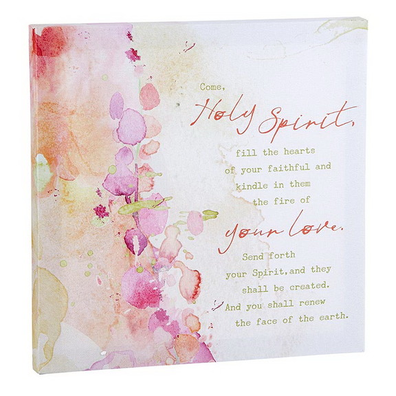 Gerffert J0137 Come  Holy Card Spirit Canvas Box