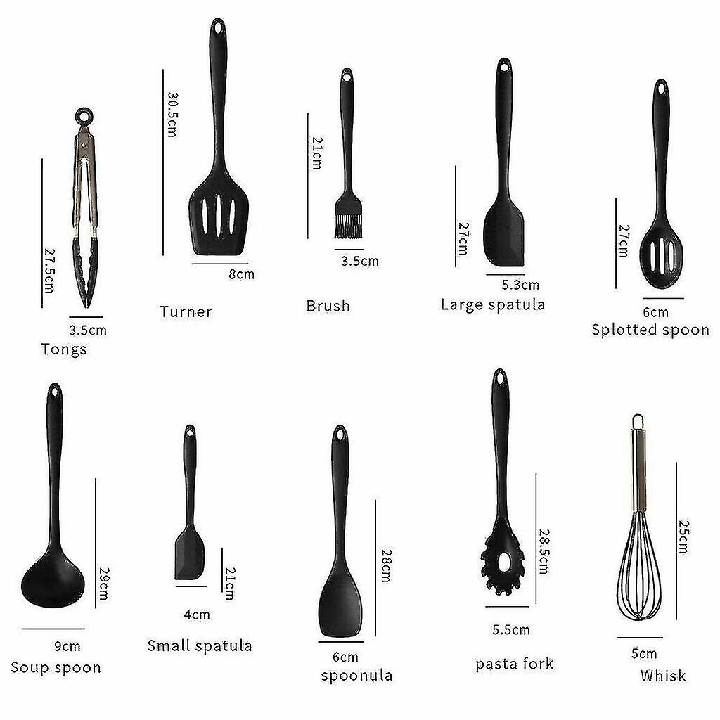 Silicone Cooking Utensils Cooking Spoons Kitchen Gadgets 10 Pcs Set Cooking Utensils Bbq Tool