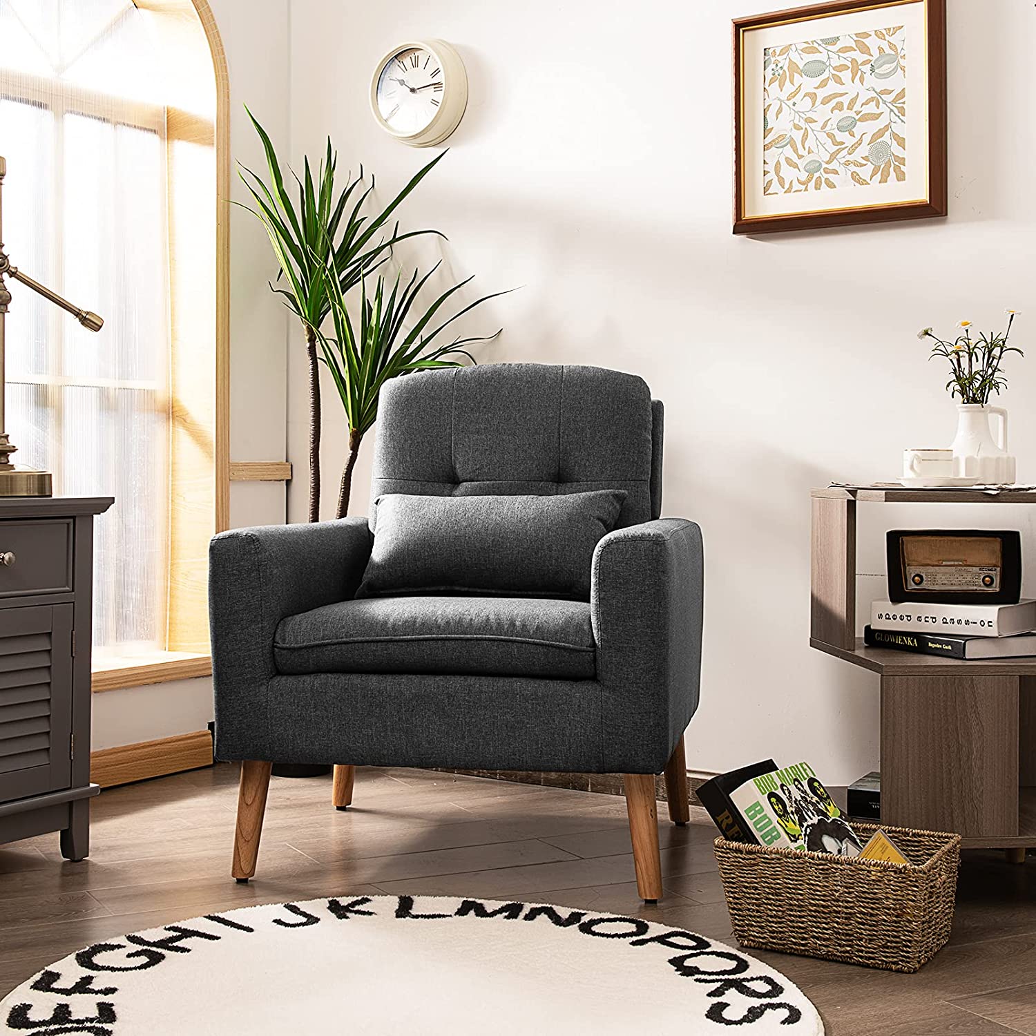 Giantex Modern Leisure Chair for Living Room Bedroom Office