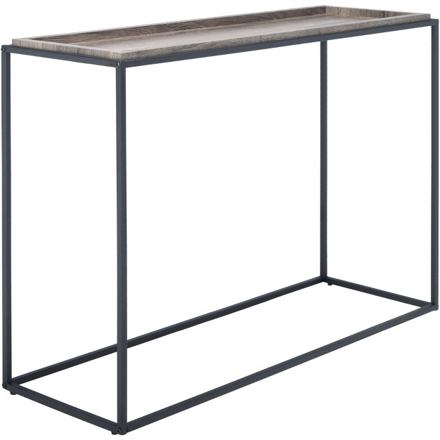 Andey Console Table Brown black Safavieh