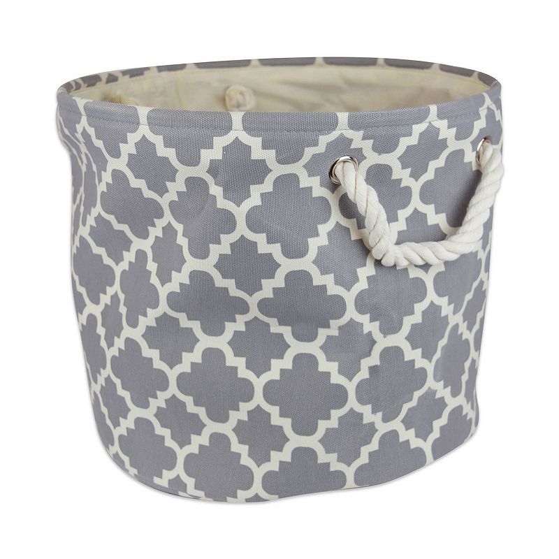 16 Round Polyester Storage Bin with Lattice Design