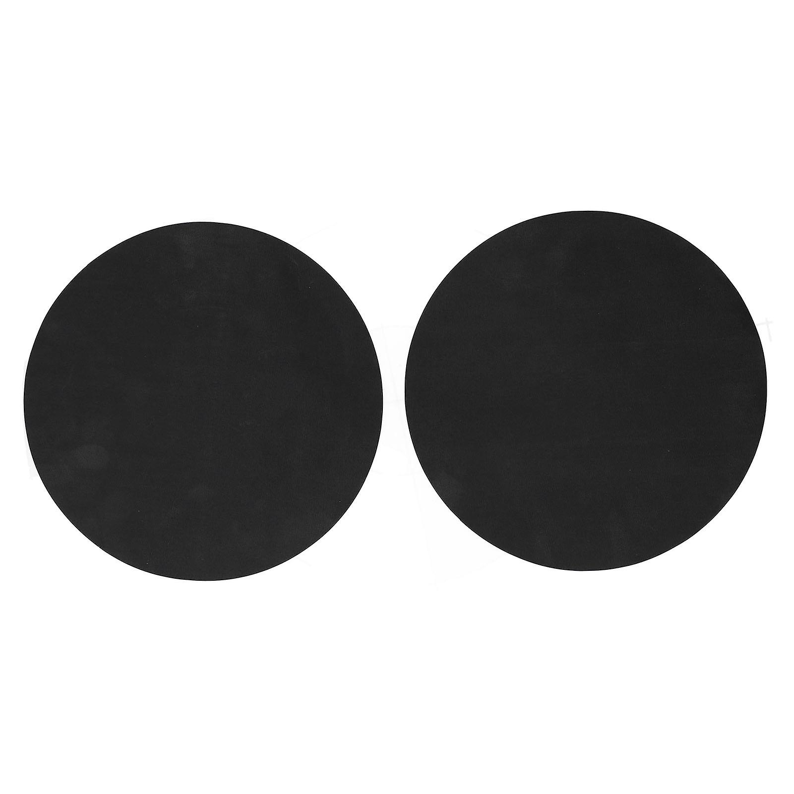 2 Pcs Trivet Mats， Non-stick Heat Resistant Pot Mat Flexible Portable Place Mat Cover Pad For Kitchen Counter， Tables (black， 9.45 Inch)