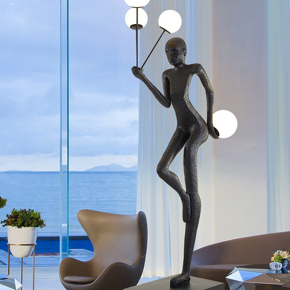 Juggling Sculptor Floor Lamp