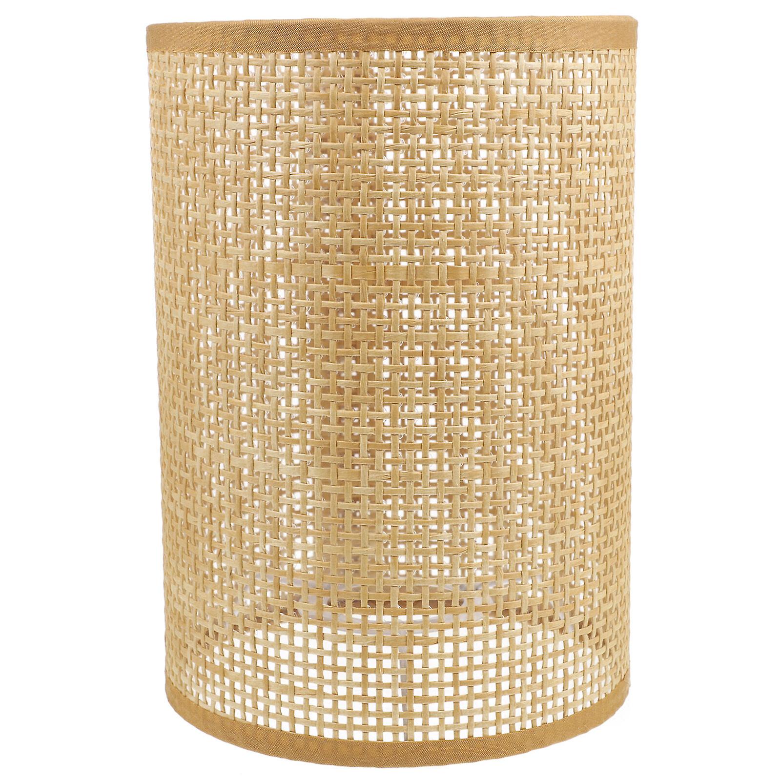 Rustic Rattan Woven Light Cover Desk Lamp Cover Indoor Lamp Shade E27/e14 Lamp Shade