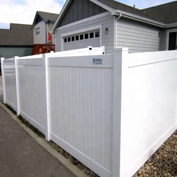 hot selling used vinyl fence panels for sale Easily Assembled water proof pvc fence profile vinyl fence panels 6x8