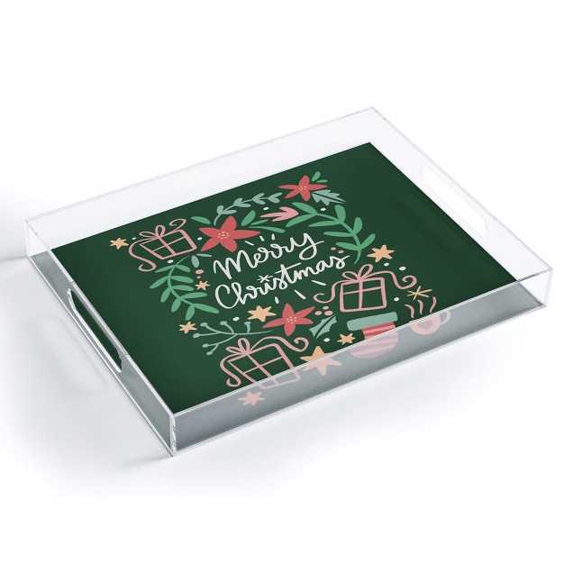 Bigdreamplanners Merry Christmas I Acrylic Tray Deny Designs