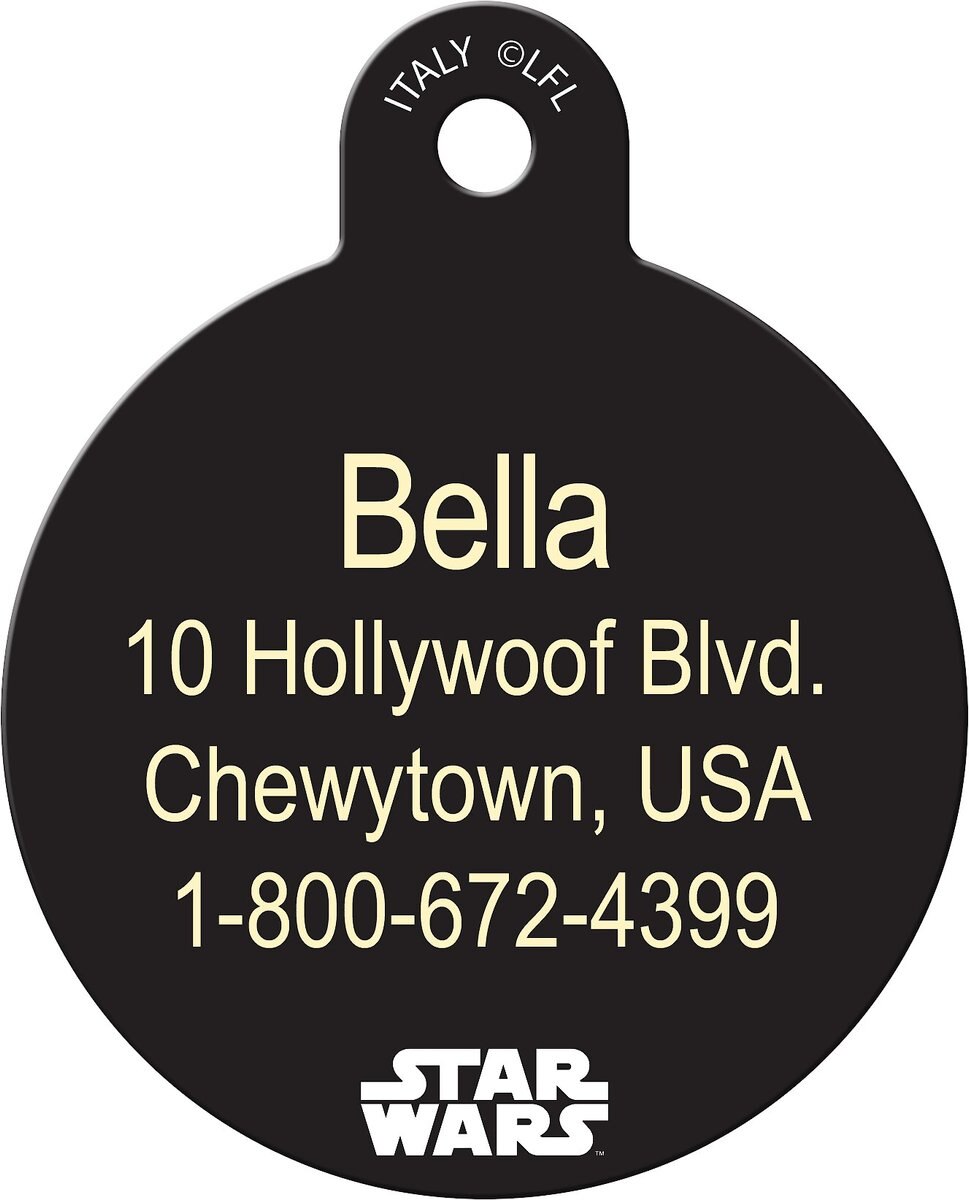 Quick-Tag Star Wars R2-D2 Red Blue Circle Personalized Dog and Cat ID Tag