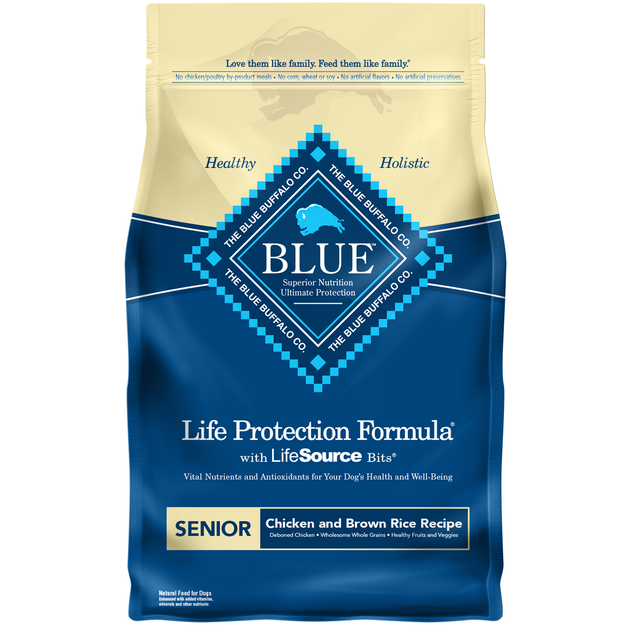 Blue Buffalo Life Protection Formula Senior Chicken and Brown Rice Recipe Dry Dog Food