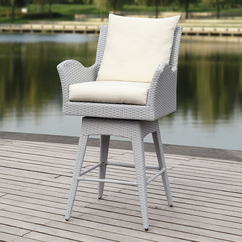 Safavieh Indoor / Outdoor Cushioned Swivel Counter Stool