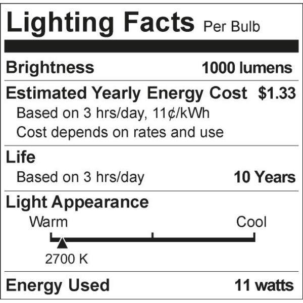 Philips 75-Watt Equivalent A19 Non-Dimmable E26 LED Light Bulb Soft White 2700K 4-Pack 565374