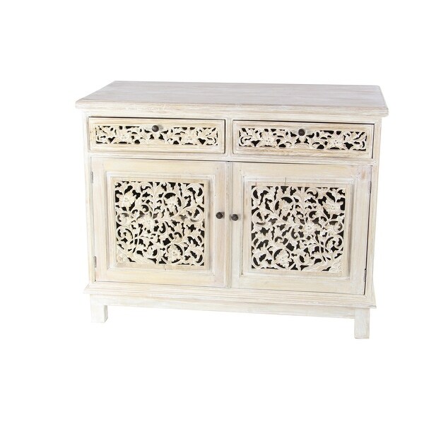 White Mahogany Traditional Cabinet 32 x 39 x 20 - 39 x 20 x 32