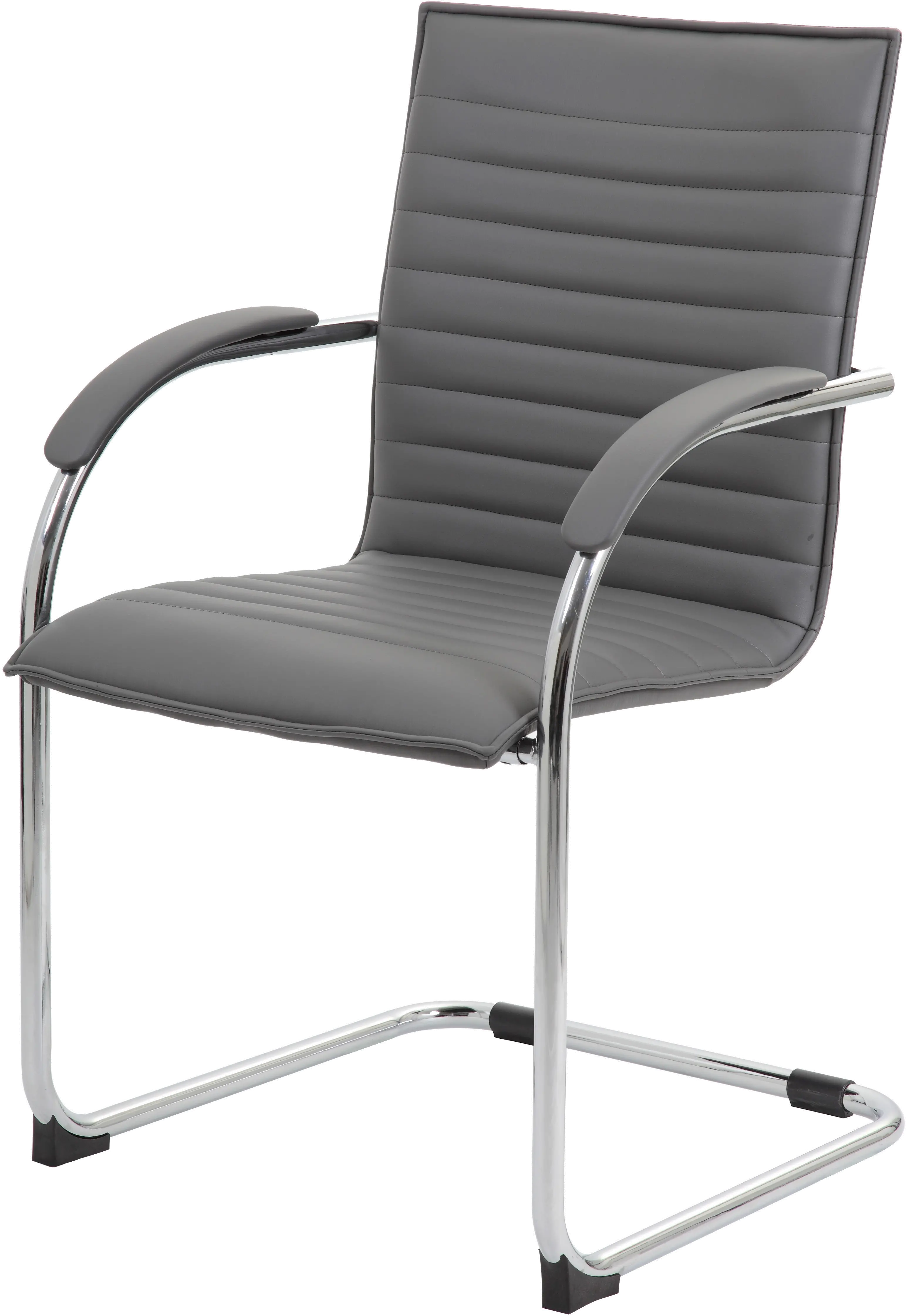 Boss 2 Pack Gray Vinyl Side Chairs