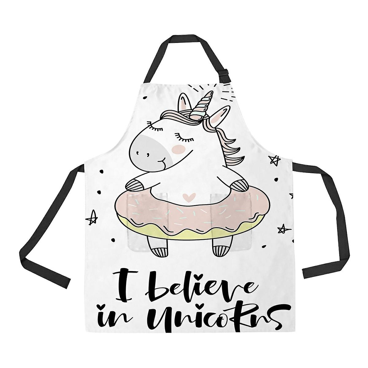 Unicorn Apron Home Kitchen Apron With Pockets A--631