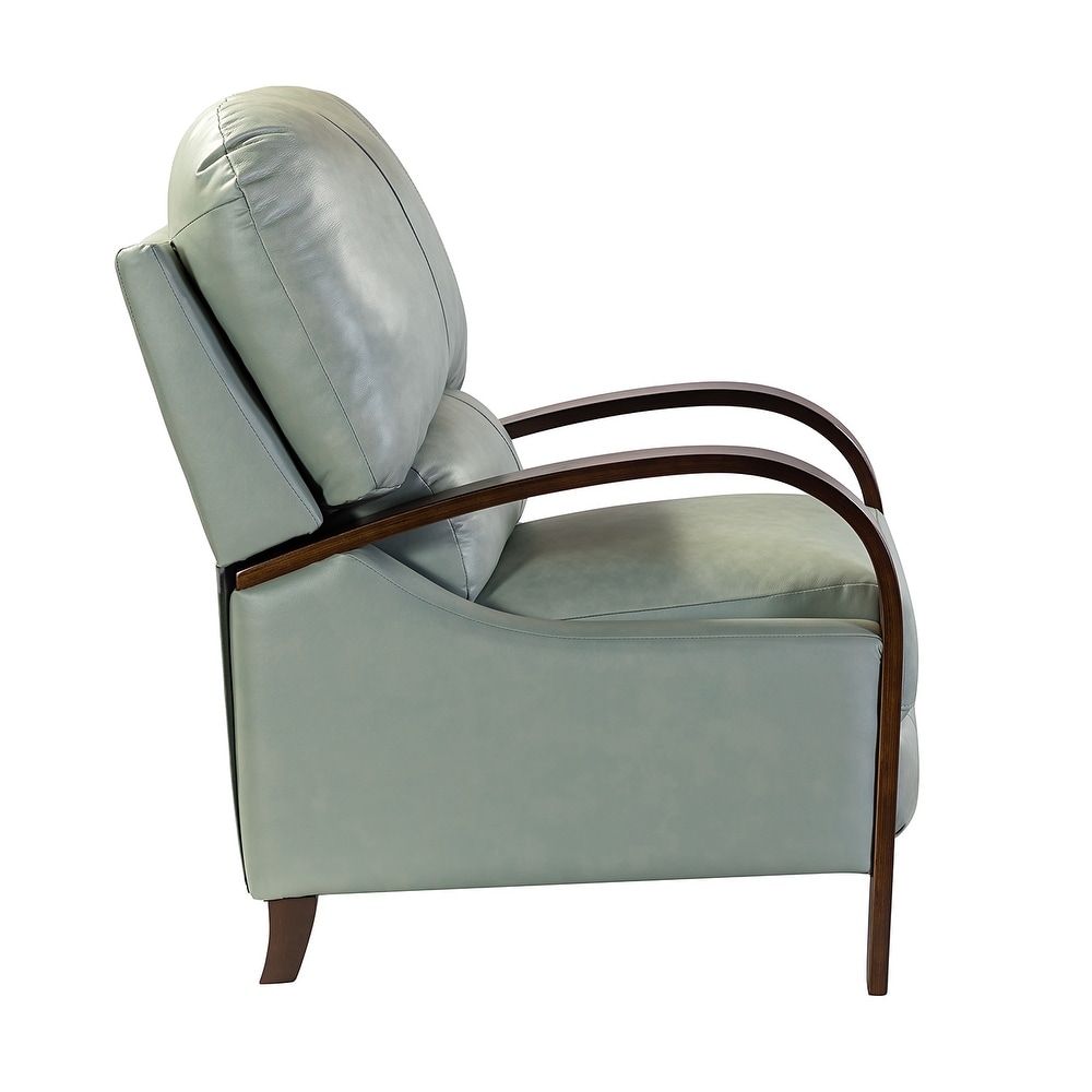Alexandra Genuine Leather Manual Recliner