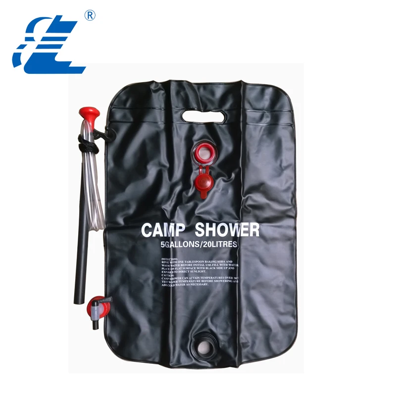 hot selling PVC foldable Outdoor Travelling Beach solar camping shower bag