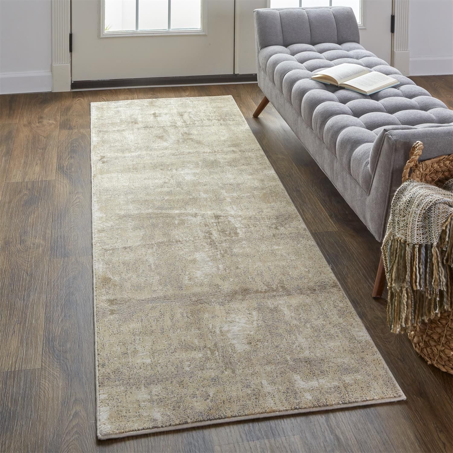 Parker Ivory and Gray Rug by BD Fine