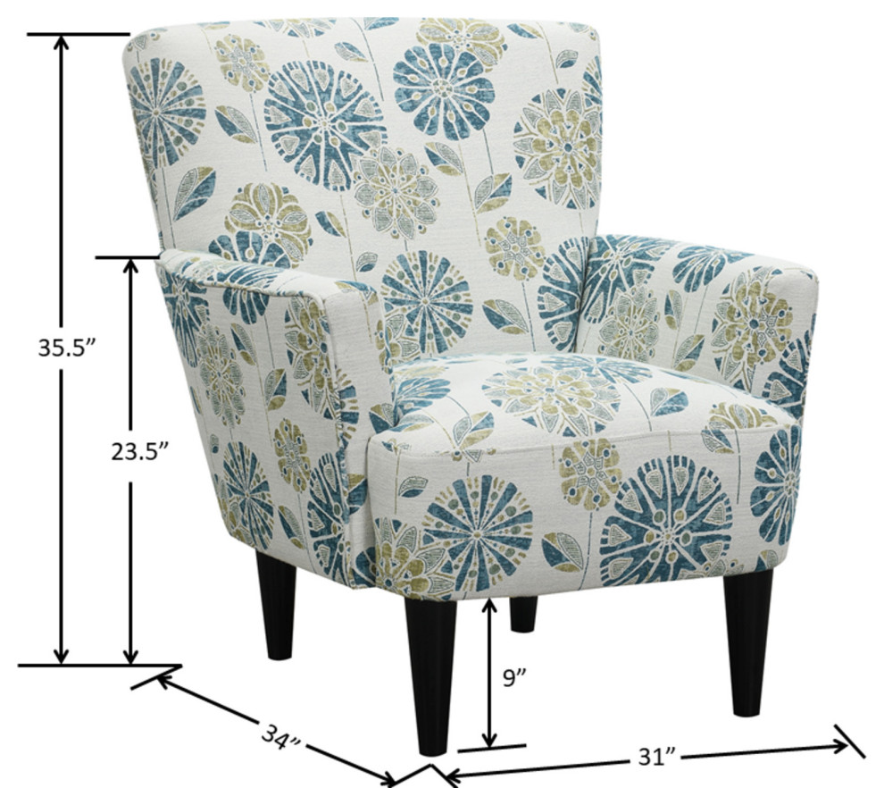 Norvell Accent Chair   Midcentury   Armchairs And Accent Chairs   by Lorino Home  Houzz