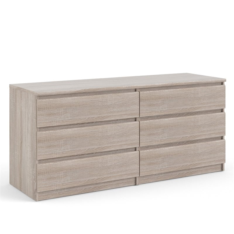 Cooper Contemporary 6 Drawer Double Dresser in Truffle