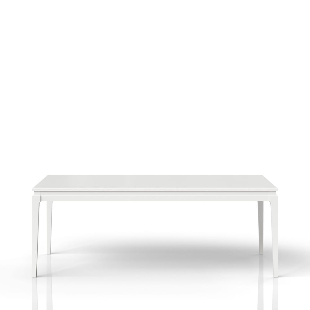 Renascence Rectangular Dining Table  Pearlized White