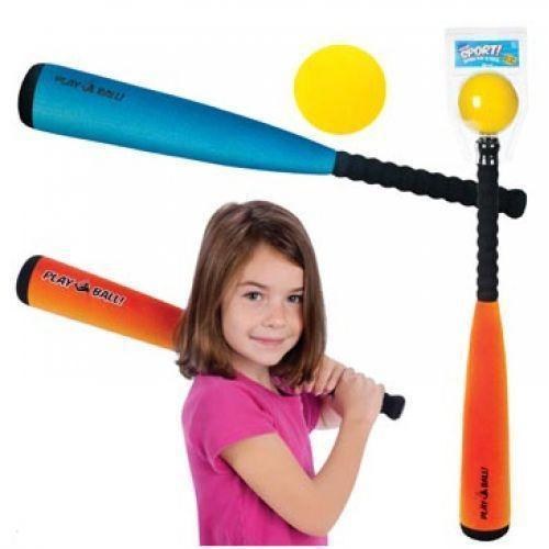 Toysmith Jumbo Bat and Ball Sports Baseball Set - Orange