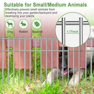 FENCY 24 in. H Metal Animal Barrier Garden Fence (12 Pack) HD-A-GE06014