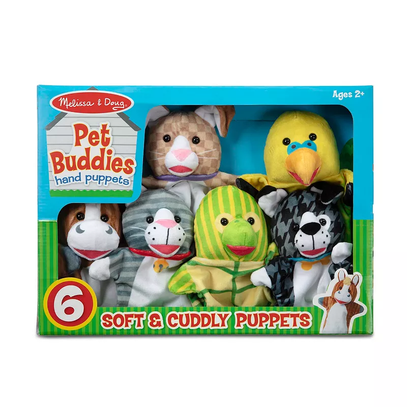 Melissa and Doug Pet Buddies Hand Puppets Set